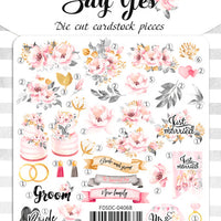 65pcs Say Yes die cuts - Crafty Wizard