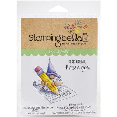 Stamping Bella  - The Gnome and the Letter - Rubber Stamp Set - Crafty Wizard