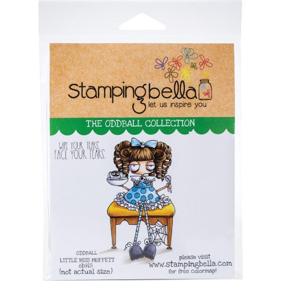 Stamping Bella - Oddball  Little Miss Muffett - Rubber Stamp Set - Crafty Wizard