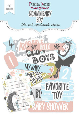 50pcs Scandi Baby Boy die cuts - Crafty Wizard