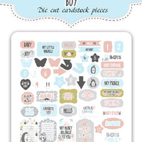 50pcs Scandi Baby Boy die cuts - Crafty Wizard