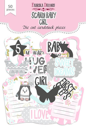 50pcs Scandi Baby Girl die cuts - Crafty Wizard