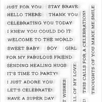 Altenew - Sentiment Strips 2 - Clear Stamp Set