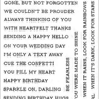 Altenew - Sentiment Strips 3 - Clear Stamp Set