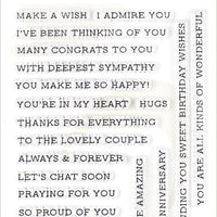 Altenew - Sentiment Strips - Clear Stamp Set