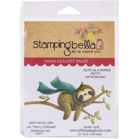 Stamping Bella - Sloth on a Branch - Rubber Stamp Set
