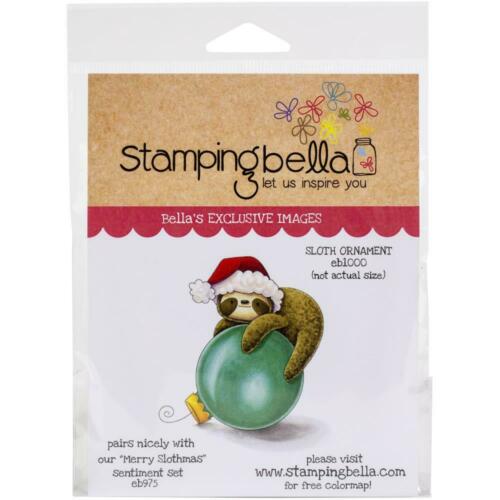 Stamping Bella - Sloth Ornament- Rubber Stamp Set