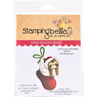 Stamping Bella - Sloth in a Stocking - Rubber Stamp Set