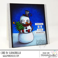 Stamping Bella  - Oddball Snowman - Rubber Stamp Set
