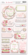 18pcs So Loved chipboard die cuts