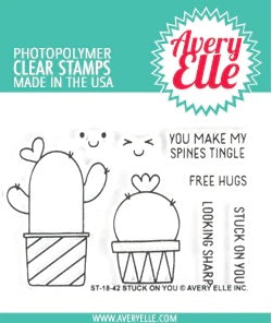 Avery Elle - Stuck on you - Clear Stamp Set - Crafty Wizard