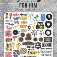 78pcs Specially for Him die cuts