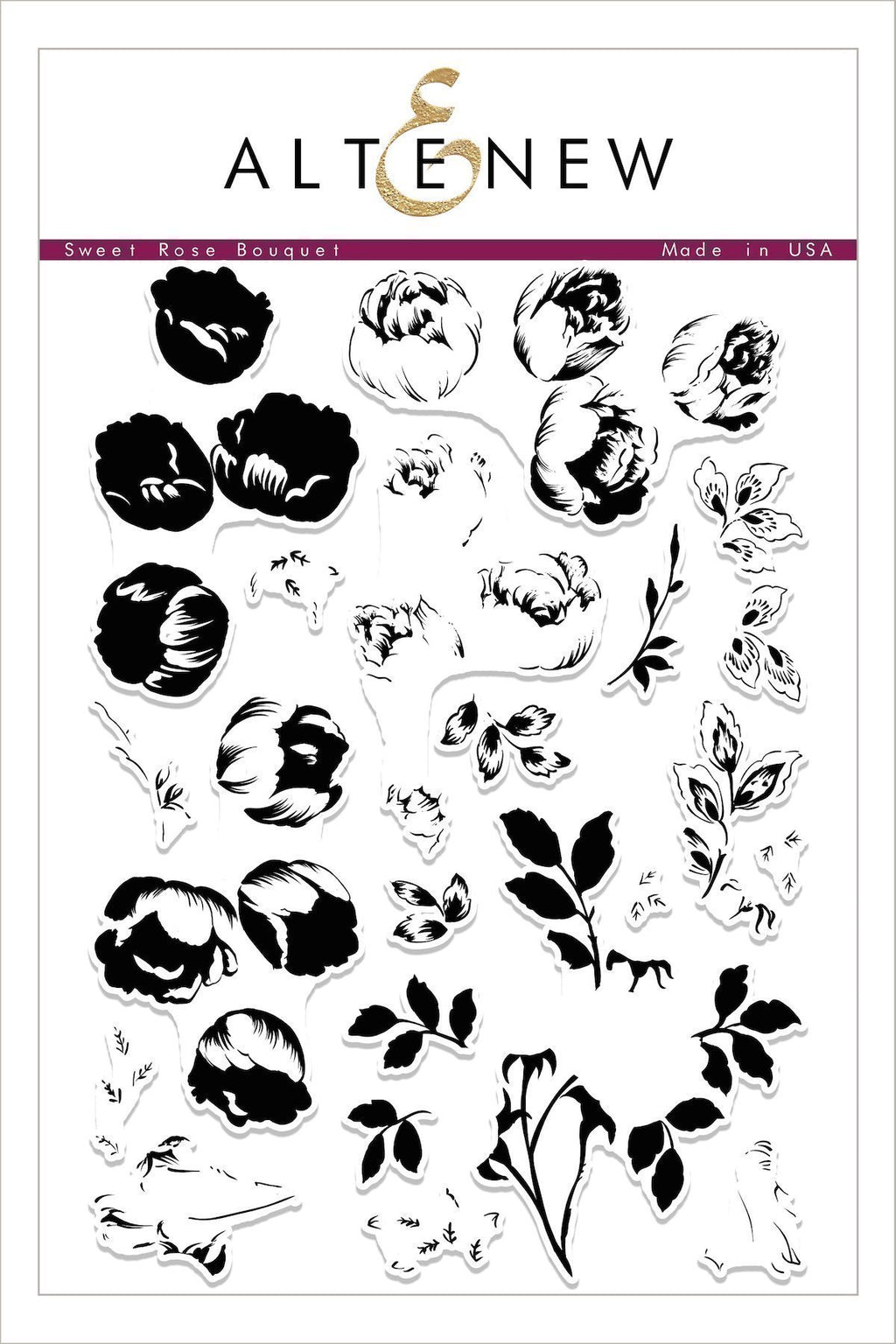 Altenew - Sweet Rose Bouquet Stamp Set