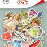 64pcs Sugar and Spice die cuts