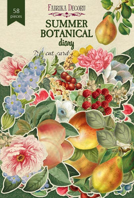 58pcs Summer Botanical Diary die cuts