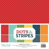 12" x 12" paper pad - Summer Dots & Stripes
