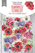 52pcs Summer Flowers die cuts