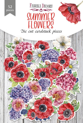 52pcs Summer Flowers die cuts