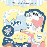 50pcs Sweet Baby Boy die cuts
