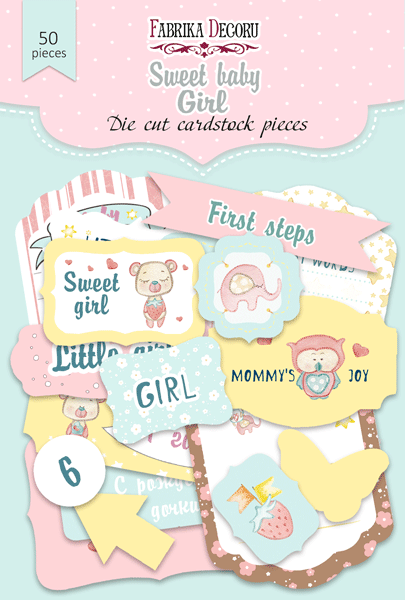 50pcs Sweet Baby Girl die cuts - Crafty Wizard