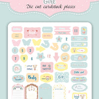 50pcs Sweet Baby Girl die cuts - Crafty Wizard