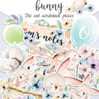 54pcs Sweet Bunny die cuts