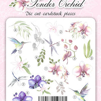 49pcs Tender Orchid die cuts - Crafty Wizard