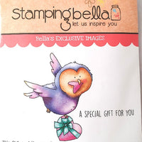 Stamping Bella  - The Owl And The Heart - Rubber Stamp Set