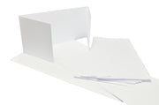 GoatBox 9.9cm x 21cm window style card base with envelopes - matte white - Crafty Wizard