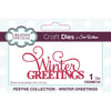 Creative Expressions - Sue Wilson - Winter Greetings Cutting Die