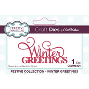 Creative Expressions - Sue Wilson - Winter Greetings Cutting Die