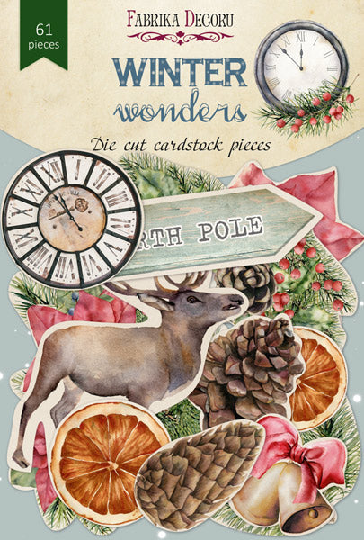 61pcs Winter Wonders die cuts