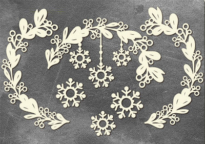 Wreath with snowflakes