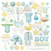 12" x 12" paper pad - Cute Baby Boy & Cute Baby Girl - Crafty Wizard
