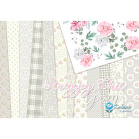 12" x 12" paper pad - Scrappy Chic Grey - Crafty Wizard